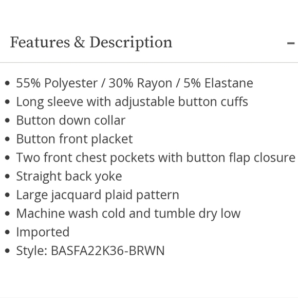 Brothers and Sons Men's Jacquard Plaid Button Down Western Shirt - Picture 12 of 12